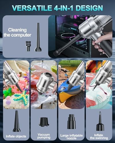 houscly Car Vacuum Cordless Mini Handhled 4-in-1 High Power Cleaner 20000Pa - Image 4