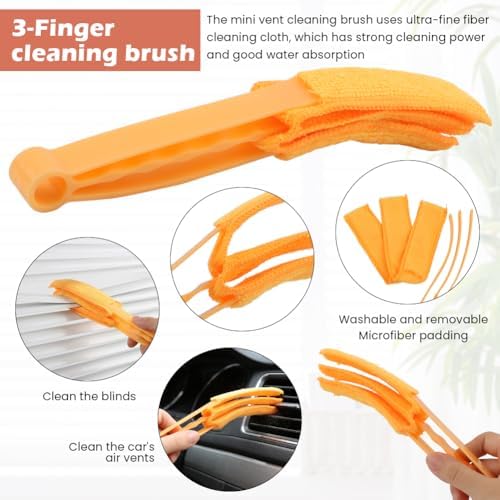 5Pcs Window Blind Cleaning Set, Washable 7 Fingers Duster Brush - Image 6