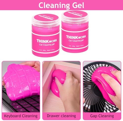 THINKWORK Car Detailing Kit Interior, Windshield Cleaner Tool, Dust Remover - Image 4