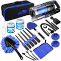 17pcs Car Detailing Kit Interior Cleaner, Car Interior Cleaning Kit with Handheld Car Vacuum, Car Detailing Brushes, Windshield Cleaning Tool, Car Cleaning Supplies, Car Accessories for Men, Women by NIKCOSMK