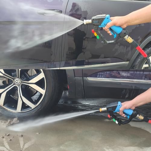 GDHXW 5000 PSI High Power Pressure Washer Gun with Swivel,with Foam Cannon 2 Adapter 5 Pressure Washer Nozzles - Image 6