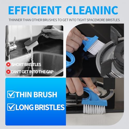 Window Track Cleaner, 13-Piece Sill and Crevice Cleaning Brush Kit - Image 6