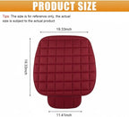 YoRise Car Seat Cushion, Car Driver Seats Protector Cover Red | Soft Plush Auto Seat Pad with Storage Pocket, Car Seat Cover with Non-Slip Rubber Bottom, Winter Vehicle Accessory - Image 2