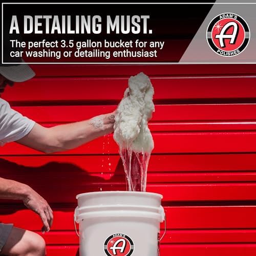 Adam's Polishes 3.5 Gallon Car Wash Buckets & Grit Guards (2 Pack) - Detailing Bucket for Washing & Storage | Stores Soap, Foam Cannon, Towels & More - Image 4