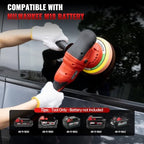 Polisher for Car Detailing to 5500Rpm (Red, Upgraded Version) - Image 2