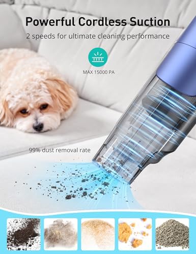 Cordless Handheld Vacuum, 24KPA, 1.8 lb, 2-Speed - Image 3
