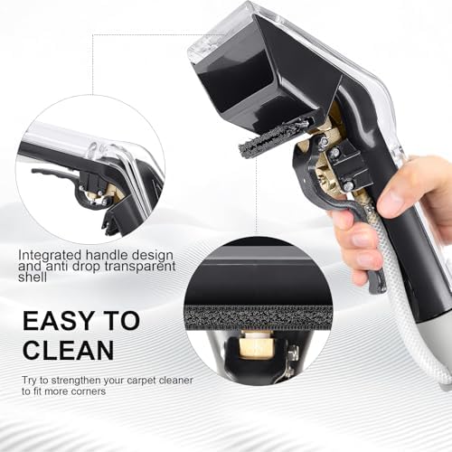 【Upgrade】Universal Upholstery Attachment with 12-FT Hose,Compatible with Rug Doctor Mighty Pro,X3,Wide Track Carpet Cleaner,Clean Carpet,Stair, Mattresse,Remove Dirt and Odor,2-Year Warranty - Image 5