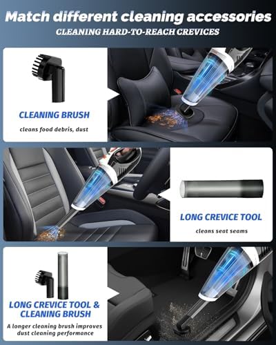 BRL Handheld Vacuum Cordless, 2 Modes with Powerful Suction, LED Light - Image 5