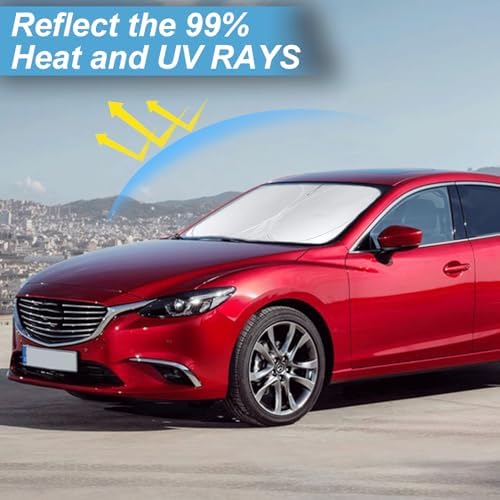 Custom Fit Mazda 6 Windshield Sunshade for Mazda 6 2014-2021 Window Shades - Image 4