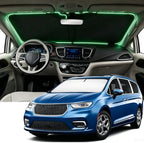 Windshield Sun Shade for 2017-2026 Chrysler Pacifica Minivan Compatible Accessories-4 Layers Custom Fit Foldable Front Window Sunshade Sun Visor Protector, Block UV Rays Keep Your Car Cooler by Unknown