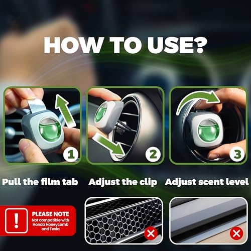 Air Jungles Green Tea Scent Car Air Freshener Vent Clip 6 Ct - Image 3