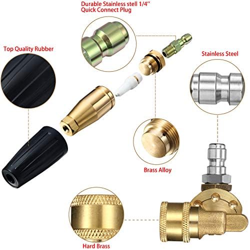 Mudder 4000 Psi Turbo Nozzle Pressure Washer Tips Power Washer Tips - Image 4