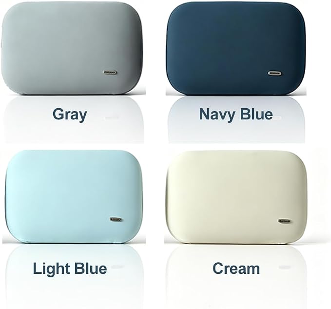 Lumbar Support Pillow Cooling for Summer Slim Soft Lower Car Seat Back | Latex Memory Foam Waist Support Cushion, for Auto Chair Sofa Recliner Nap Thin, Office Accessories Pressure Relief, Navy Blue - Image 6