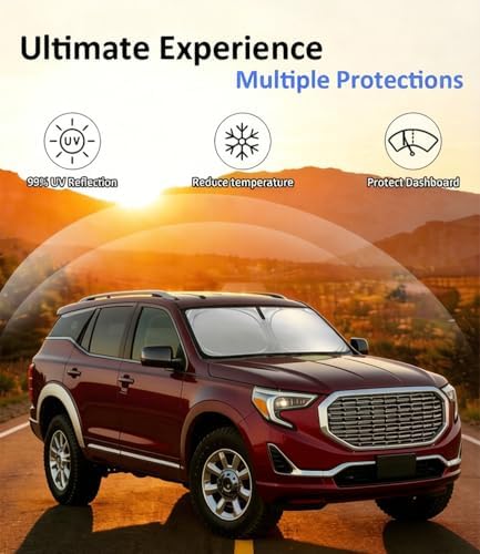 Windshield Sun Shade for 2018-2025 GMC Terrain Accessories - Image 3