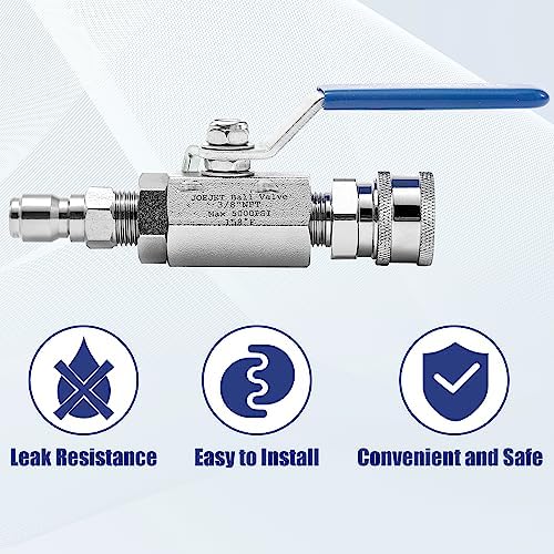 JOEJET Ball Valve Pressure Washer, 3/8" Quick Connect, 5000 PSI - Image 2