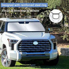 Windshield Sun Shade for Toyota Tundra 2022-2026 Foldable - Image 6