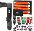 SPTA Cordless Mini Polisher, 12V Cordless Multi Polisher, Micro Cordless Scratches Killer Car Polisher RO/DA Mini Auto Machine Sets With Polishing Pad And Wool Pads for polishing, Sanding and Cleaning by SPTA