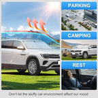Custom Fit Windshield Sun Shade for Volkswagen VW Atlas 2018-2026 - Image 6