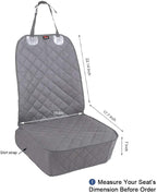 HONEST OUTFITTERS Dog Car Seat Cover 2 Pack, Waterproof Front Seat Car Cover for Cars, Trucks, and Suvs, Pet Front Cover for Cars, Nonslip Dog Seat Cover Grey - Image 2
