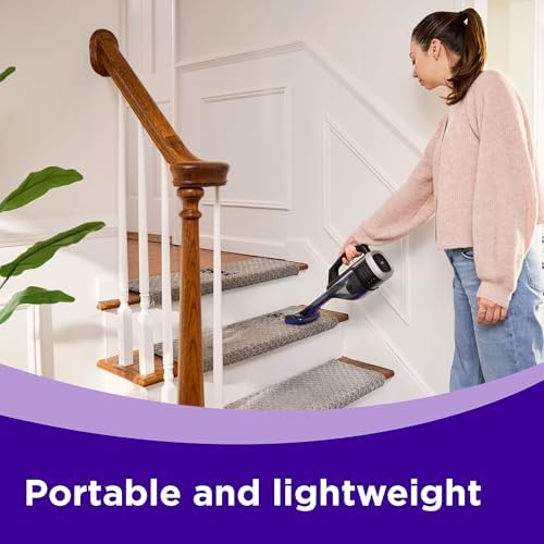 BLACK+DECKER dustbuster Reveal Pet Hair Vacuum, Hand Held Vacuum Cordless Portable for Home and Car, Rechargeable, LED Light, Powerful Suction, Includes Pet Brush and Crevice Tool (HLVD320BP07) - Image 6