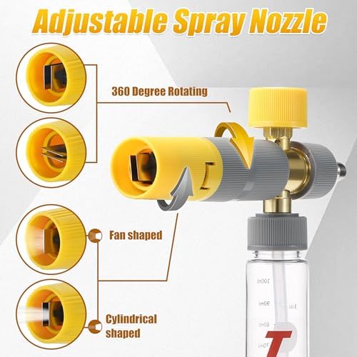 Tool Daily Mini Foam Cannon for Pressure Washer, Dual Connector - Image 4