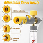 Tool Daily Mini Foam Cannon for Pressure Washer, Dual Connector - Image 4