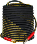 Hourleey Kink Resistant Pressure Washer Hose 100FT, High Tensile Wire Power Washer Hose with 3/8 Inch Quick Connect, 4000 PSI by Hourleey