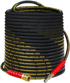 Hourleey Kink Resistant Pressure Washer Hose 100FT, High Tensile Wire Power Washer Hose with 3/8 Inch Quick Connect, 4000 PSI by Hourleey