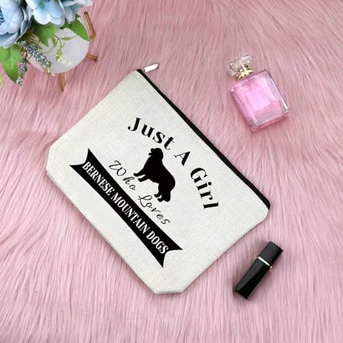 Sfodiary Bernese Mountain Dog Gifts Makeup Bag for Dog Lovers Bernese Mountain Mom Cosmetic Bag Birthday Presents for Pet Owner Christmas Gifts for Animal Lover Travel Pouch - Image 3