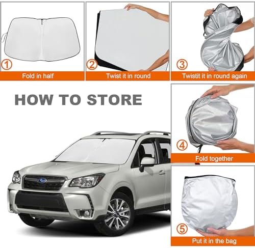 Foldable Front Windshield Sunshade fit for Subaru Forester 2015-2018 - Image 4