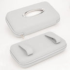 Car Tissue Holder, Sun Visor Tissue Holder, Zipper Car Visor Napkin Holder, PU Leather Backseat Tissue Case for Auto Vehicle (Grey) - Image 9