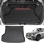 Powerty Trunk Mat for Mercedes-Benz GLE W166 2015-2019 (NOT Fit 2020 GLE 350 with 5 Seats, 2018 550e Hybrid), All Weather TPE Cargo Mat Liner for GLE Rear Trunk by Powerty