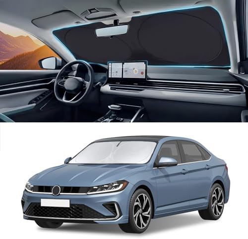 Sunshades for VW Volkswagen Jetta 2019 2020-2026 Windshield Sun Shade Cover by INSAUTO