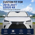 Custom Fit Windshield Sun Shade for Lexus NX 2015-2021 - Image 2