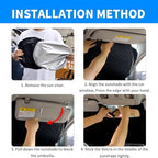 Front Windshield Sun Shade Custom Fit Compatible for Tacoma 2016-present Sunshade Foldable UV Ray Reflector Sun Visor Protector Accessories Shield Cover Reflective (for Tacoma 2016-present) - Image 5