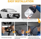 for Ford Transit 2015-2023 2024 2025 2026 Car Windshield Sunshade Sun Shield Custom Fit Transit Wagon XL Cargo,Wagon XLT,Connect Van XL,Front Window Shades Cover Sun Visor Protector Car Accessories - Image 5