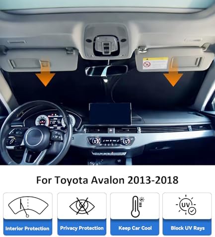 Windshield Sun Shade for 2013-2018 Toyota Avalon - Image 2