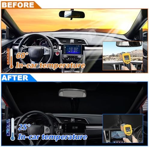 Foldable Front Windshield Sunshade fit for Honda Civic 2016-2021 - Image 3