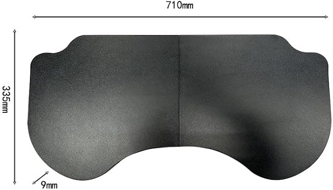 Frins Foldable Car Desk for Tesla Model Y/3/X Accessories, PU Leather Car Table Tray, Anti-Slip Stable Desktop No Mouse Drift, Multifunctional in-Car Tray for Eating, Work, Study, Makeup and Travel - Image 3