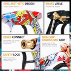 Pressure Washer Short Gun 4000 PSI High Pressure Power Washer Gun with M22-14mm Inlet and 1/4 Inch Quick Connector Heavy Duty Spray Gun for Foam Cannon Car Wash - Image 5