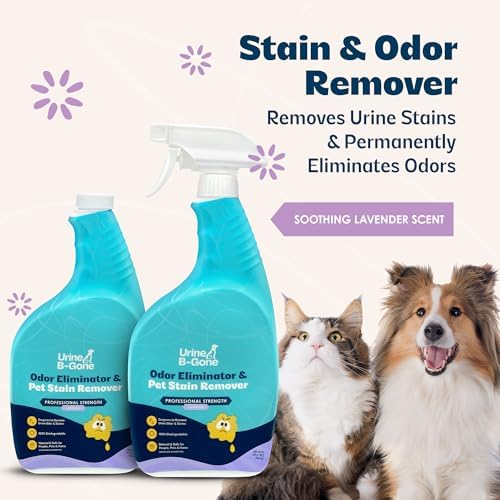 Urine B-Gone Enzyme Cleaner for Human & Pet Urine, Lavender, 32 oz, 2-Pack - Image 3
