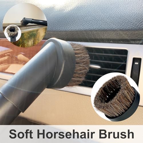 Shop Vac Vacuum Attachments with Extension Hose Dusting Brush Crevice Tool Nozzle Multi-Tools for 1-1/4" 1-3/8" 2-1/2" Shopvac Wet Dry Vacuum Cleaner (Car Detailing Kit Interior A) - Image 6
