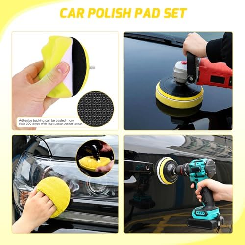 Nilight 27PCS Car Detailing Kit for Interior Exterior Car Care, Yellow - Image 6