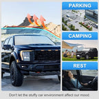 Custom Fit Windshield Sun Shade for Ford F150 F250 F350 2021-2026 - Image 6