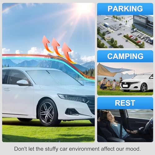 Custom Fit Windshield Sun Shade for onda Accord 2018-2022 - Image 6