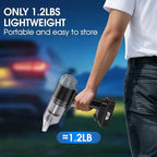 26pcs Car Cleaning Kit, Gray Interior Detailing Kit with High Power Vacuum Portable Cordless, Handheld Vacuum Cleaner for Home, Car, Pet Hair, Keyboard, Complete Auto Accessories for Gift - Image 4