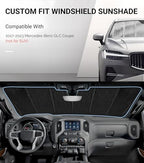 Pigenius Windshield Sunshade for Mercedes-Benz GLC Coupe 2017-2023 Front Window Sun Shade - AstraGuard - Image 2