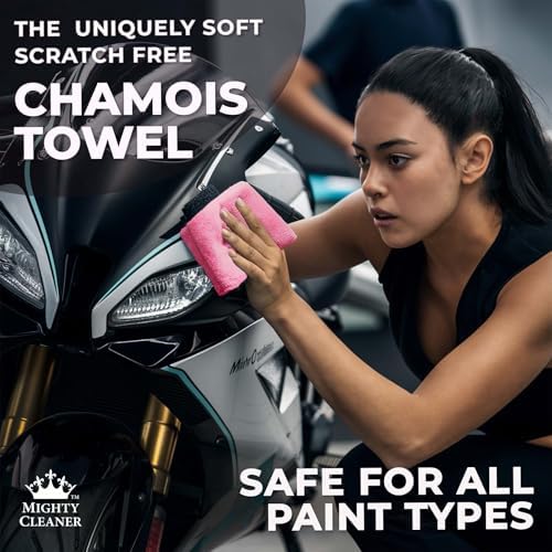 Premium Shammy Cloth for Car Drying – 2pk+1 Free – 26"x17" – Soft Chamois - Image 3