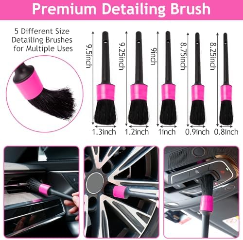 THINKWORK Car Detailing Kit Interior, Windshield Cleaner Tool, Dust Remover - Image 3