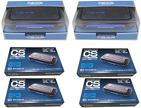 CS-X3 fresh Squash scent 2 Units and 4 Refill Cartridges CSX3 Bundle Car Freshener by Air+Spencer